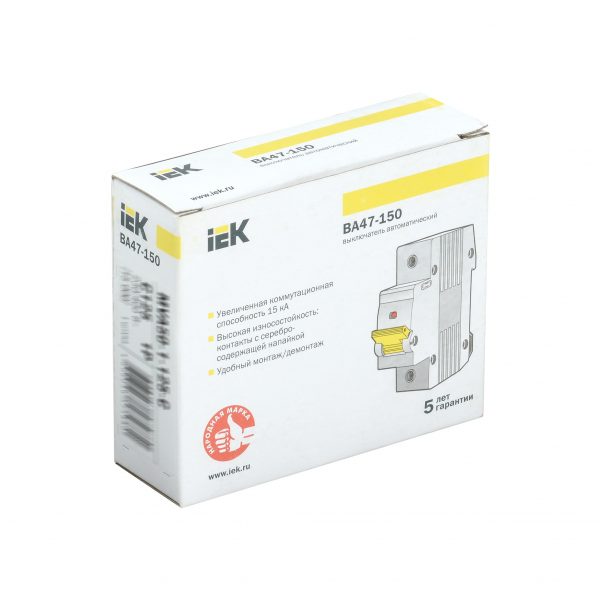 Выключатель автоматический ВА47-150 1Р 100А 15кА D IEK