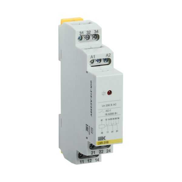 Реле промежуточное модульное OIR 3 контакта 16А 230В AC IEK