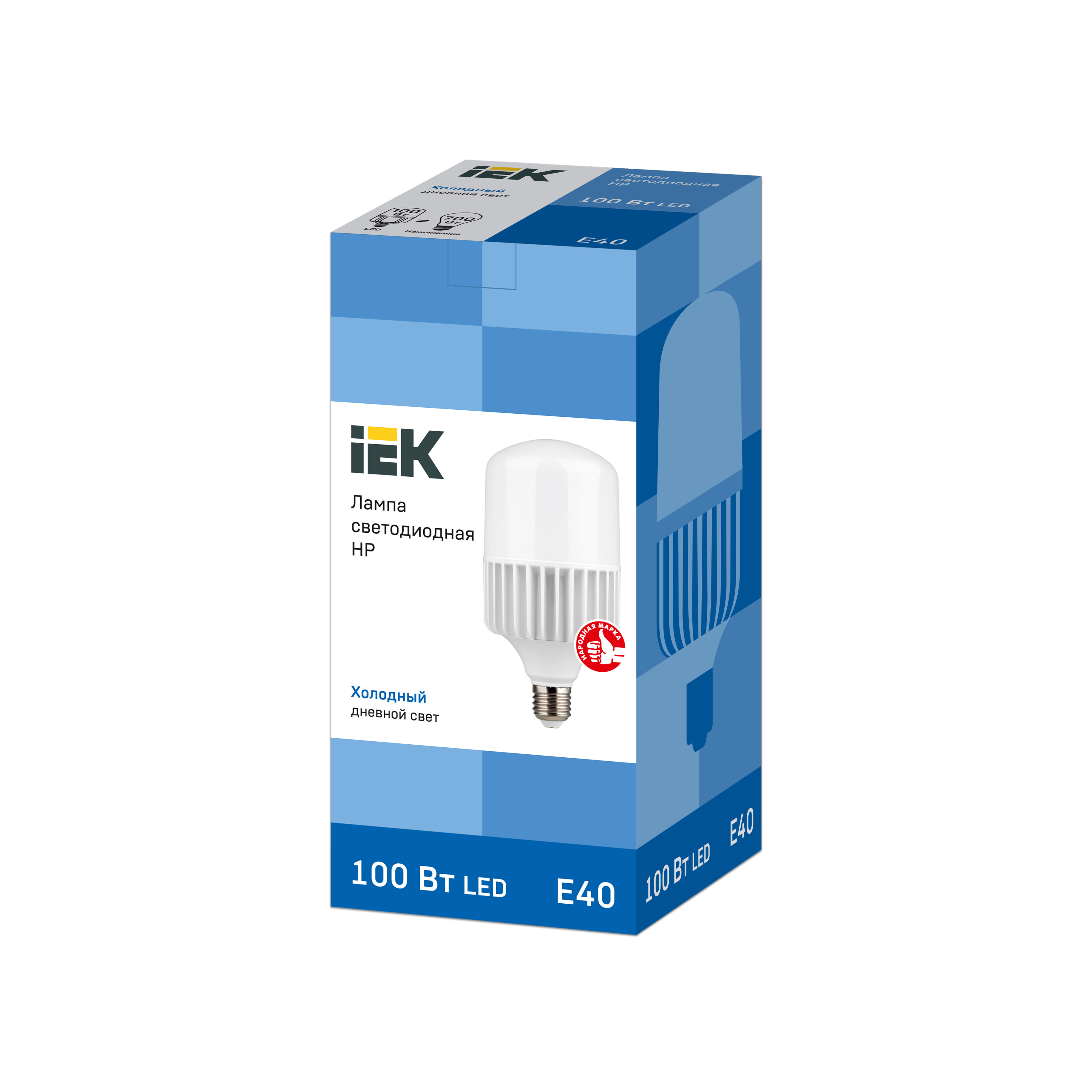 Лампа светодиодная HP 100Вт 230В 6500К E40 IEK