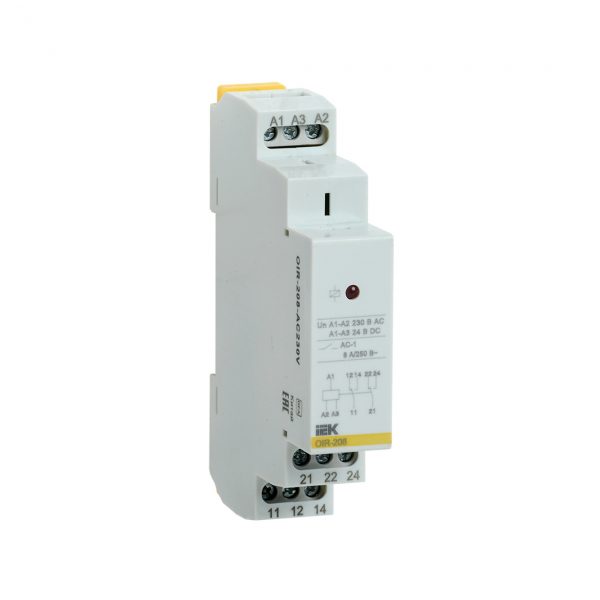 Реле промежуточное модульное OIR 2 контакта 8А 230В AC IEK