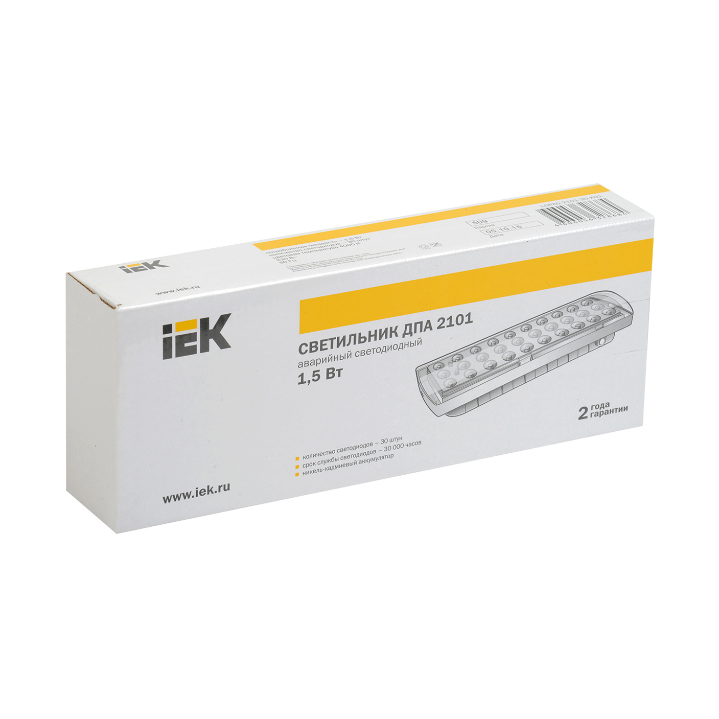 Светильник аварийный ДПА 2101 непостоянного действия 30LED 4ч IP20 IEK