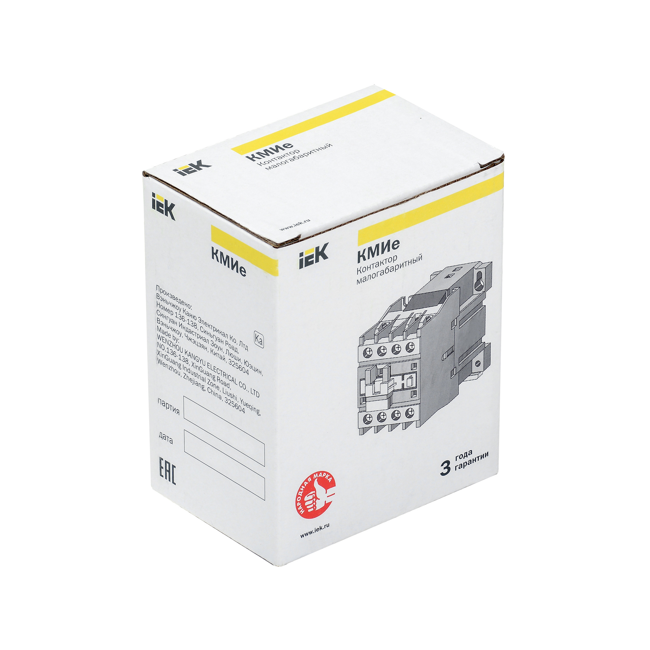 Контактор КМИе-11810 18А 230В/АС3 1НО IEK