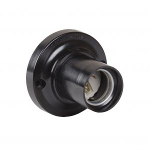 Патрон потолочный Пкб27-04-К21 карболитовый Е27 черный (индивидуальный пакет) IEK