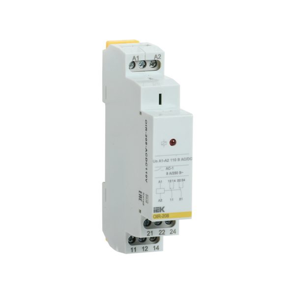 Реле промежуточное модульное OIR 2 контакта 8А 110В AC/DC IEK