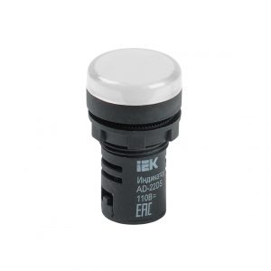 Лампа AD22DS(LED)матрица d=22мм белый 110В AC/DC IEK