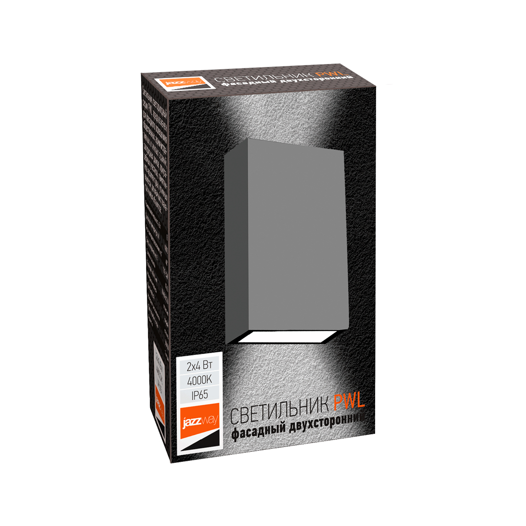 Светильник светодиодный фасадный PW L-12080/40D 2x4W PW L-12080/40D2x4W 4000K GR IP65