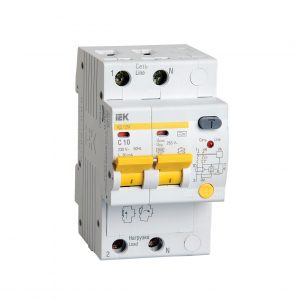 Дифференциальный автоматический выключатель АД12М 2Р С10 30мА IEK