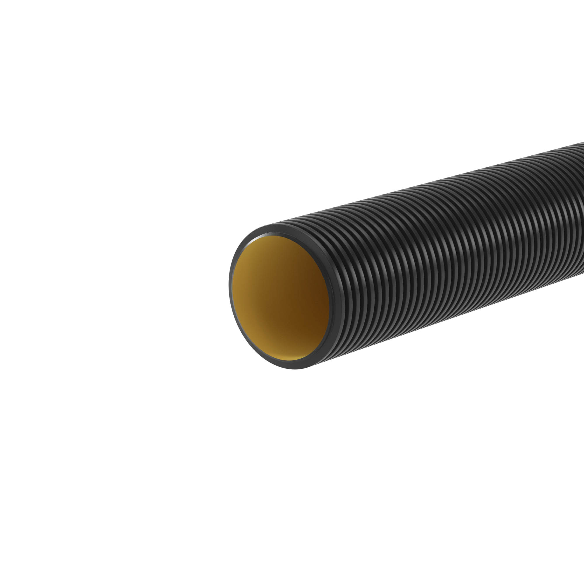 Двустенная труба ПНД жесткая для кабельной канализации d 110мм SN12 750Н 6м черный
