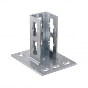 PSF 41 zl 42x42x108x130 Фланец Fischer седельный для монтажных шин