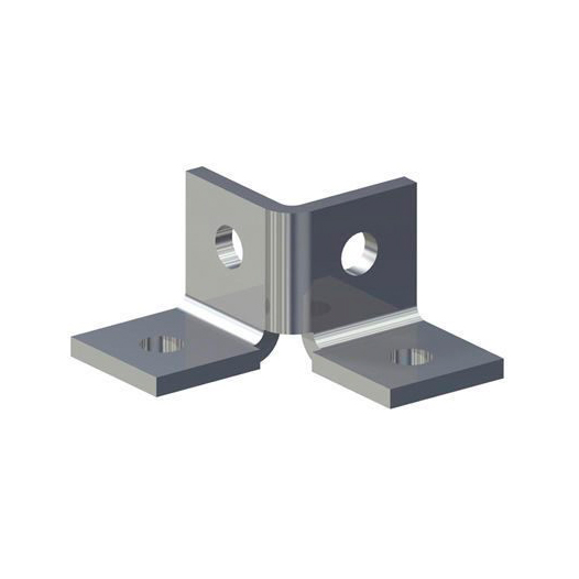 FUF 4Y Уголок соединительный 3D Fischer для монтажного профиля FUS