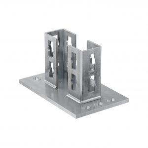 PSF 82 zl 42x84x108x170 Фланец Fischer седельный для монтажных шин