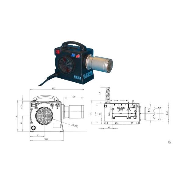 Тепловентилятор тип COMPACT Тепловентилятор тип COMPACT. (Аналог Leister Hotwind S)