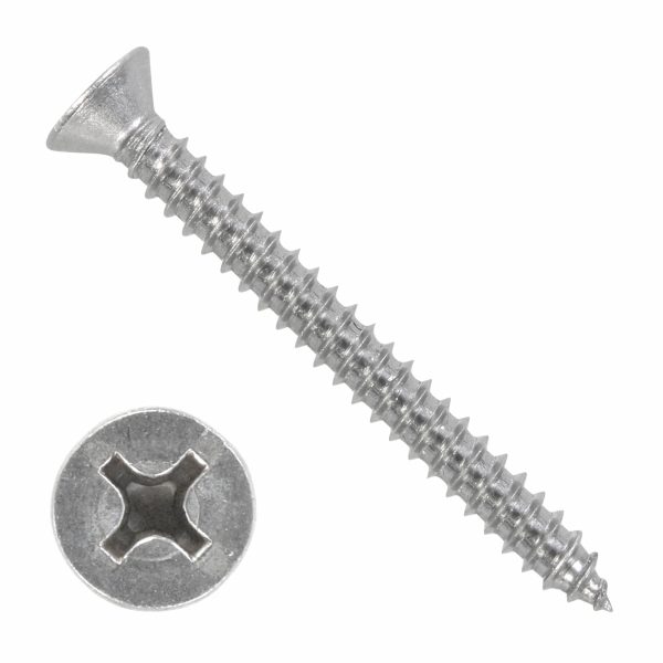 Саморез оцинковканый 6,3x100 DIN7982 (головка потайная),