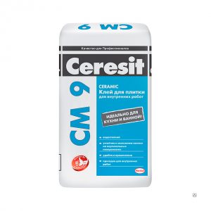 Клей для плитки Ceresit CM 9 (плитка) 25 кг