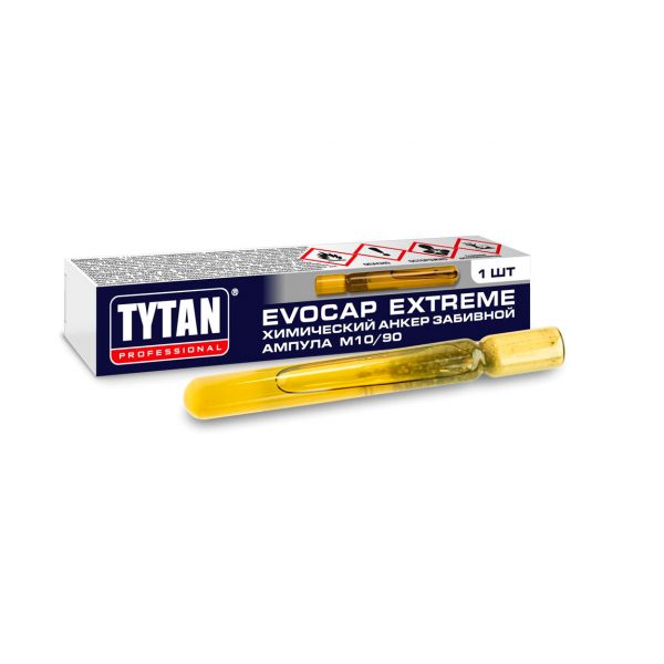 Анкер химический TYTAN Professional ампула EVOCAP STANDARD M12/110 забивной (10 штук)