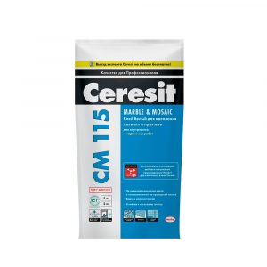 Клей для плитки Ceresit CM 115 (мрамор) 5 кг