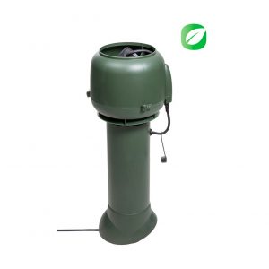 Вентилятор ECo110P/110/700 0 -600 м3/ч для биотуалетов и удаления радона зеленый