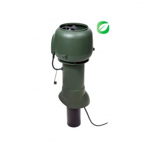 Вентилятор ECo110P/110/500 0 -600 м3/ч для биотуалетов и удаления радона зеленый