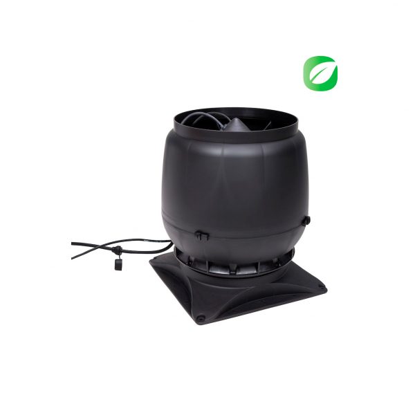 Вентилятор воздуховода ECo250S 0-1250м3/ч + основание черный