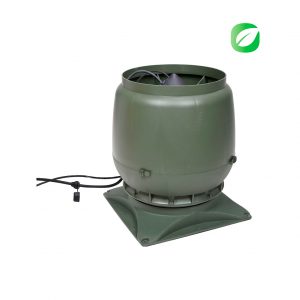 Вентилятор воздуховода ECo250S 0-1250м3/ч + основание зеленый