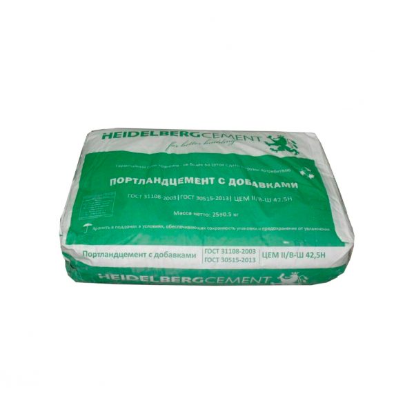 Цемент Нeidelbergcement В-Ш 42,5Н тара 25 кг