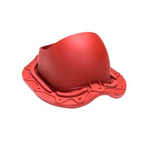Проходной элемент для металлочерепицы с округлым профилем Muotokate бордо