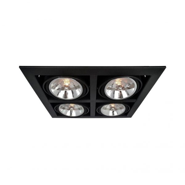 Встраиваемый светильник Arte Lamp Cardani A5935PL-4BK 1 Встраиваемый светильник Arte Lamp Cardani A5935PL-4BK