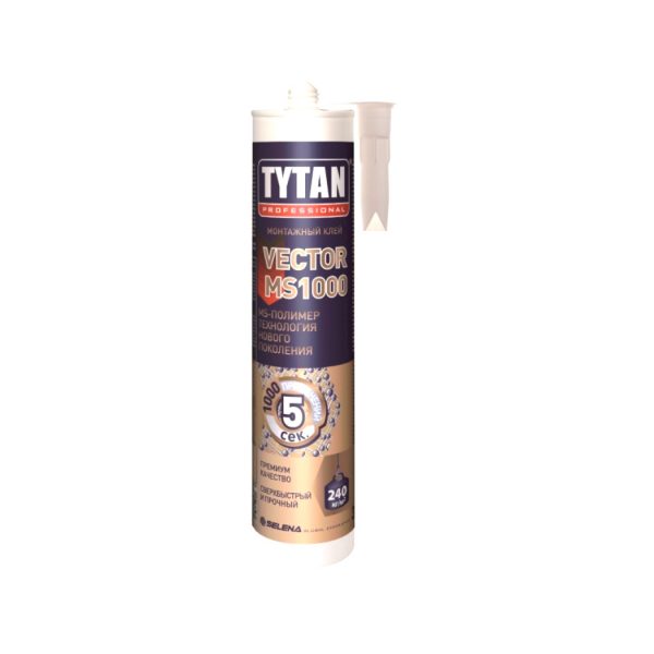 Монтажный клей TYTAN Professional Vector MS-1000, 290 мл.