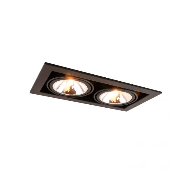 Встраиваемый светильник Arte Lamp Cardani Semplice A5949PL-2BK 1 Встраиваемый светильник Arte Lamp Cardani Semplice A5949PL-2BK