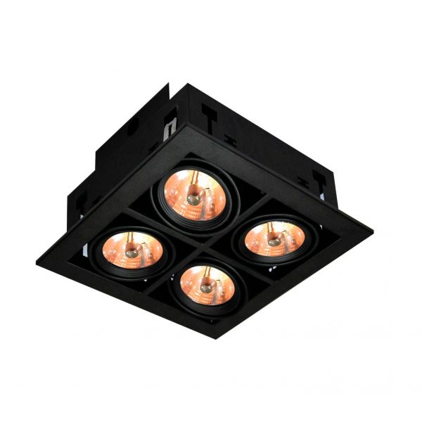 Встраиваемый светильник Arte Lamp Cardani A5930PL-4BK