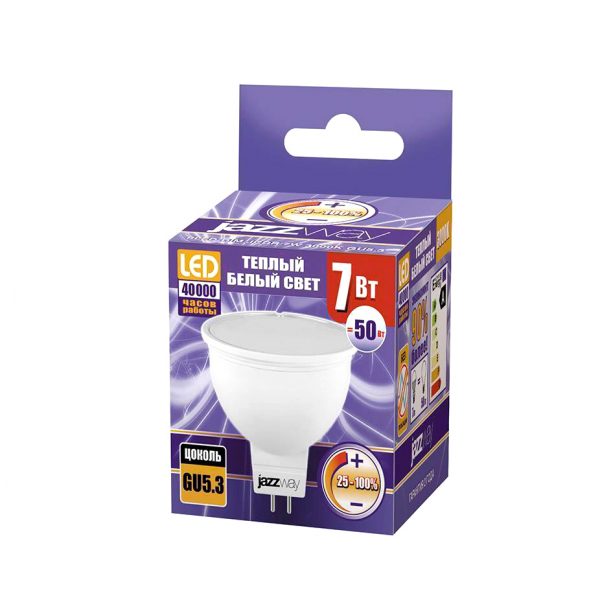 Лампа светодиодная диммируемая PLED-DIM PLED-DIMJCDR7W 3000K