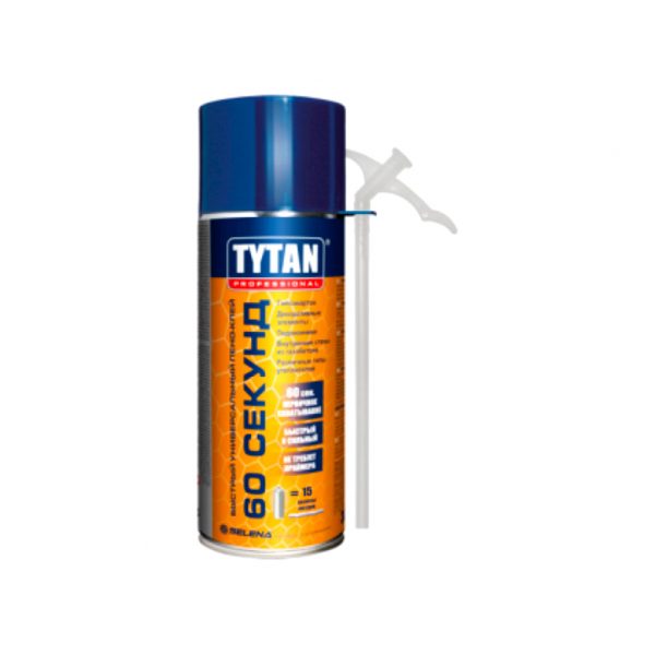 Пено-клей TYTAN Professional 60 СЕКУНД Быстрый STRAW 300 мл