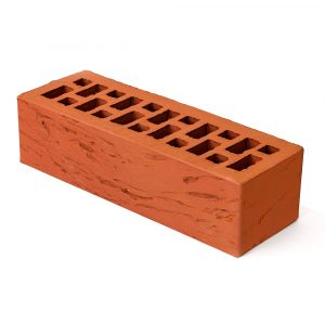 Керамический кирпич красный риф 0,7 НФ, Красный, 250х85х65