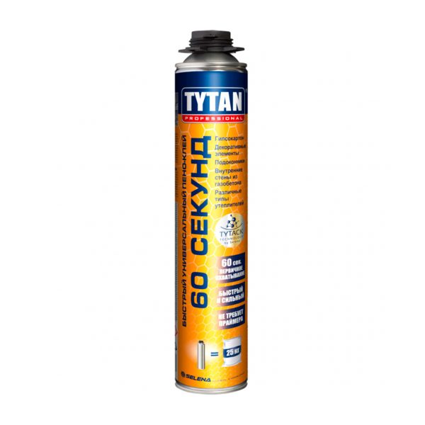 Пено-клей TYTAN Professional 60 СЕКУНД Быстрый GUN 750 мл