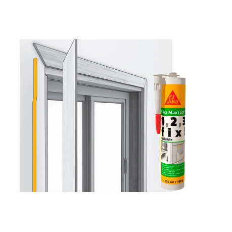 Клей однокомпонентный прозрачный Sika MaxTack Invisible