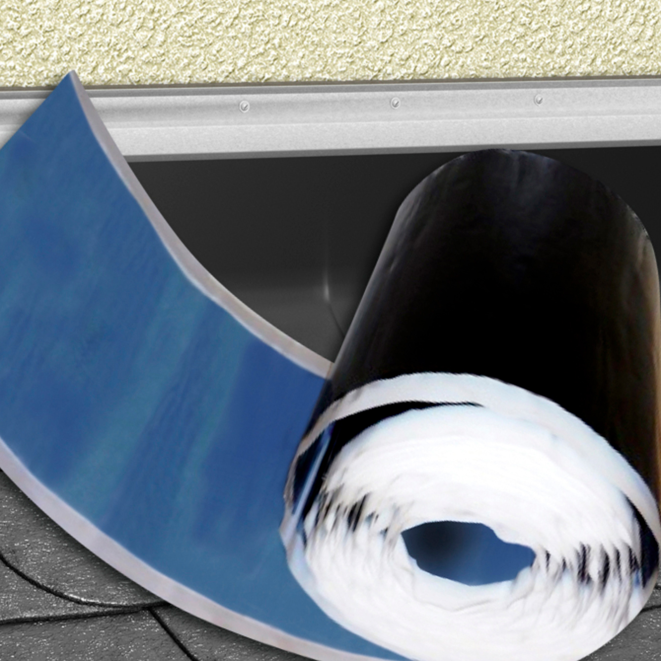 Delta-top flexx 300 лента для примыканий. рулонные примыкания. узел примыкания мягкой кровли к парапету. рулонные примыкания. узел примыкания плоской кровли к парапету.