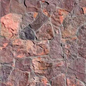 Камень облицовочный натуральный Алевролит фиолетово-оранжевый