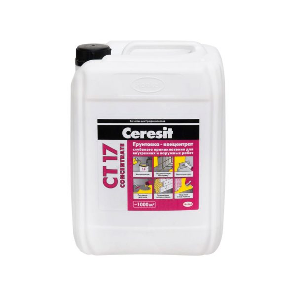 Грунтовка - концентрат Ceresit CT 17 Con 1 л