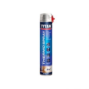 Напыляемая полиуретановая теплоизоляция TYTAN Professional THERMOSPRAY профессиональная 870 мл