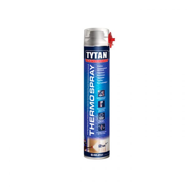 Напыляемая полиуретановая теплоизоляция TYTAN Professional THERMOSPRAY профессиональная 870 мл 1 Напыляемая полиуретановая теплоизоляция TYTAN Professional THERMOSPRAY профессиональная 870 мл