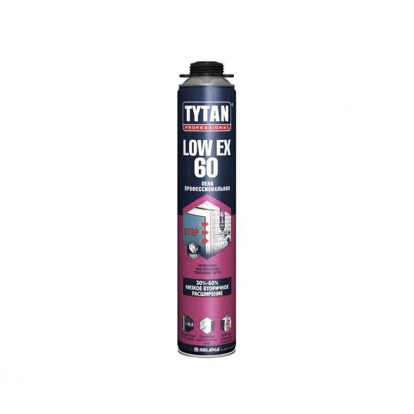 Пена профессиональная зимняя TYTAN Professional LowEx 60 750 мл 1 Пена профессиональная зимняя TYTAN Professional LowEx 60 750 мл