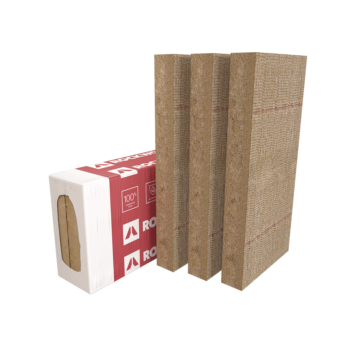 Каменная вата Rockwool фасад Баттс д 1000х600х100 1.8м2