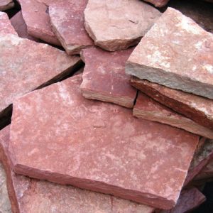 Камень облицовочный натуральный Известняк,розовый,"Палкино",неокант.