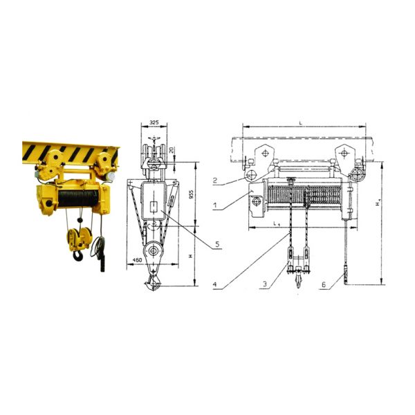 Таль электрическая ТЭ 200-5210 h=12,5 м