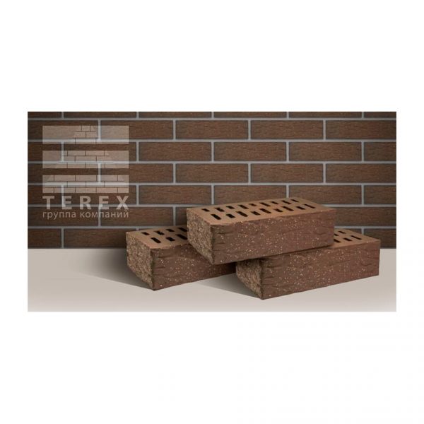 Керамический кирпич TEREX, Мокко, Рустик с песком 250X120X65