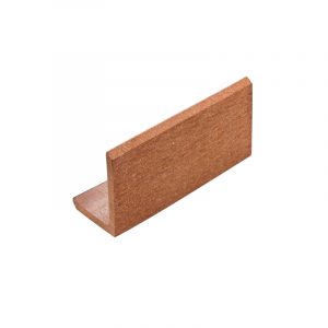 Уголок ДПК для террасной доски Holzhof шовная Кофе с молоком. 30х30х3000