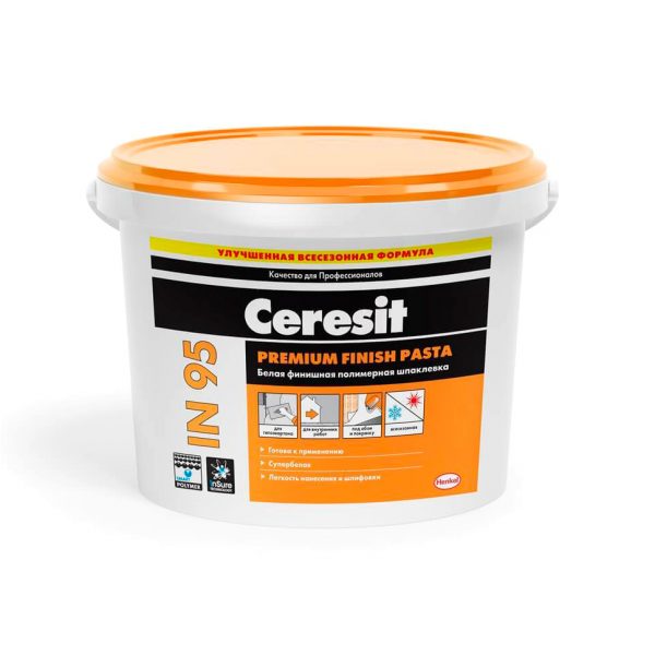 Готовая полимерная шпаклевка Ceresit IN 95 5 кг