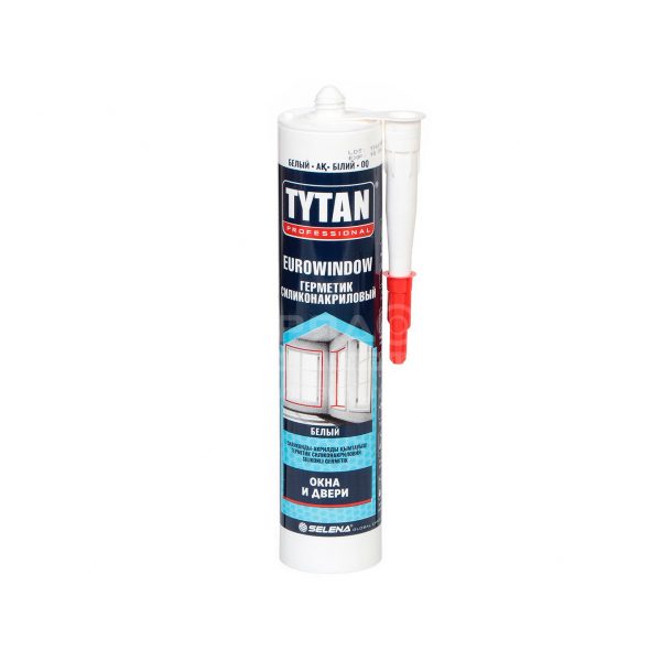 Герметик TYTAN Professional EUROWINDOW силиконакриловый окна и двери, 280 мл