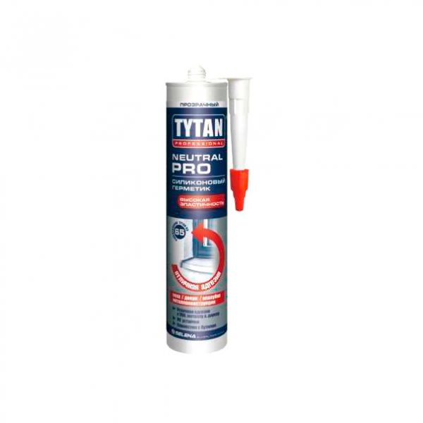 Герметик TYTAN Professional Neutral PRO силиконовый прозрачный 600мл
