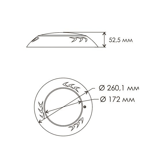 Светильник Aquaviva LED003 546LED пласт. 33 Вт (универсал)